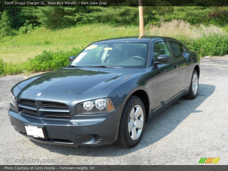 Steel Blue Metallic / Dark Slate Gray 2008 Dodge Charger SE