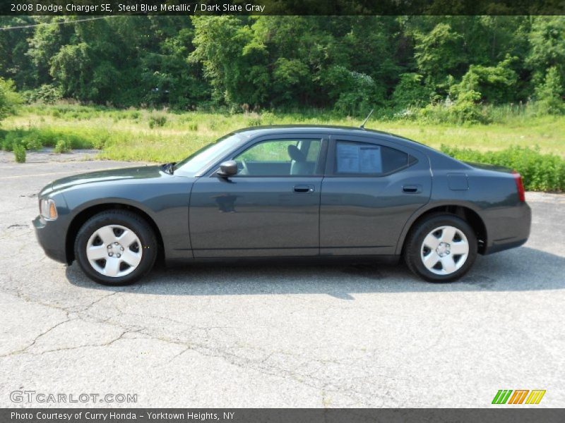 Steel Blue Metallic / Dark Slate Gray 2008 Dodge Charger SE