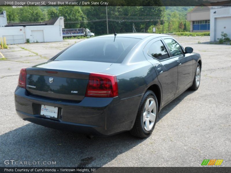 Steel Blue Metallic / Dark Slate Gray 2008 Dodge Charger SE
