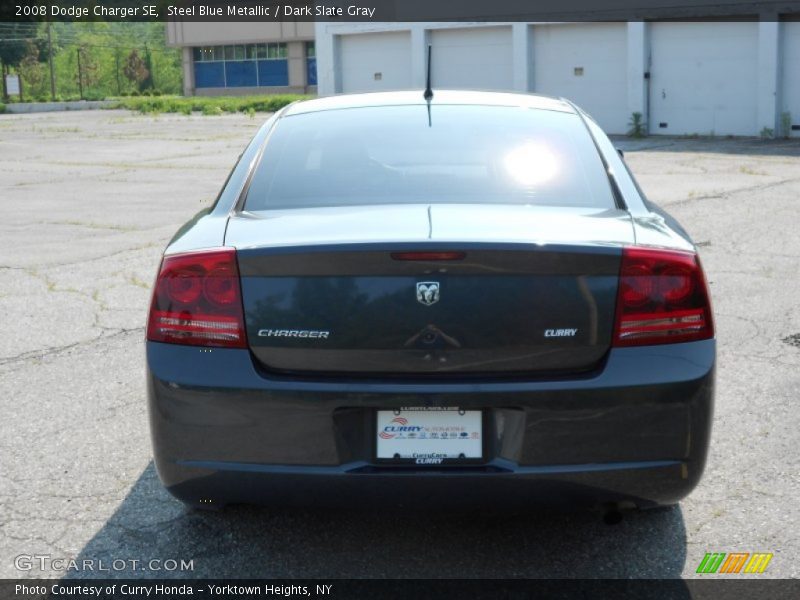 Steel Blue Metallic / Dark Slate Gray 2008 Dodge Charger SE