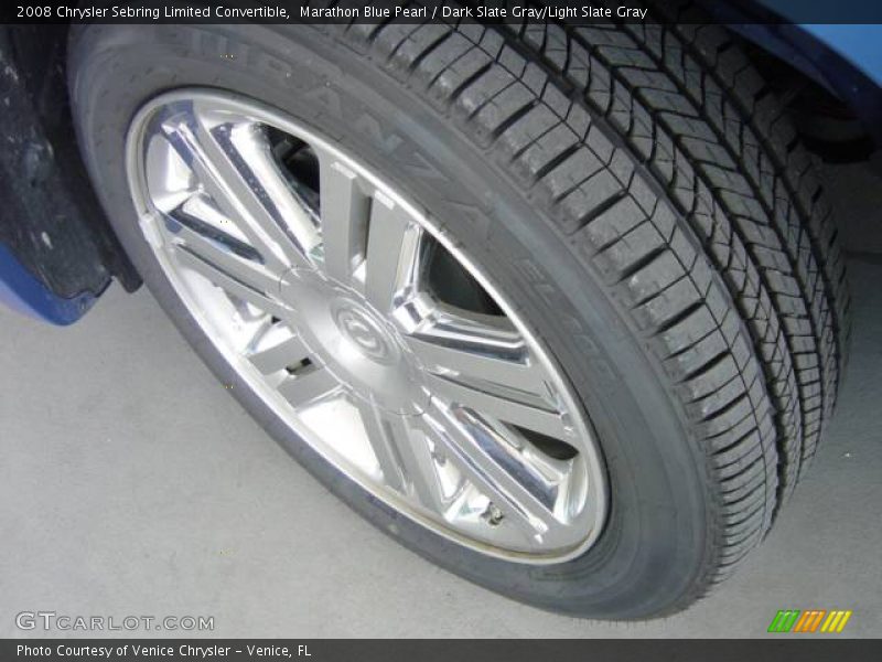 Marathon Blue Pearl / Dark Slate Gray/Light Slate Gray 2008 Chrysler Sebring Limited Convertible