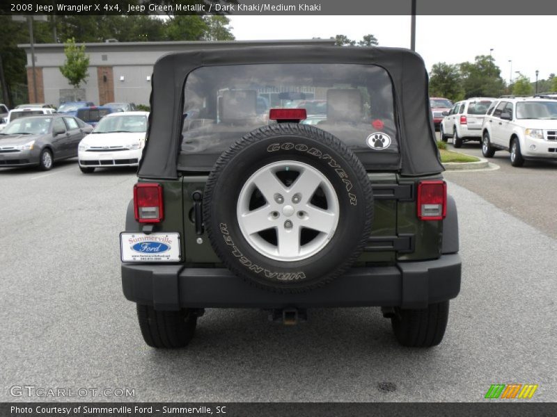 Jeep Green Metallic / Dark Khaki/Medium Khaki 2008 Jeep Wrangler X 4x4