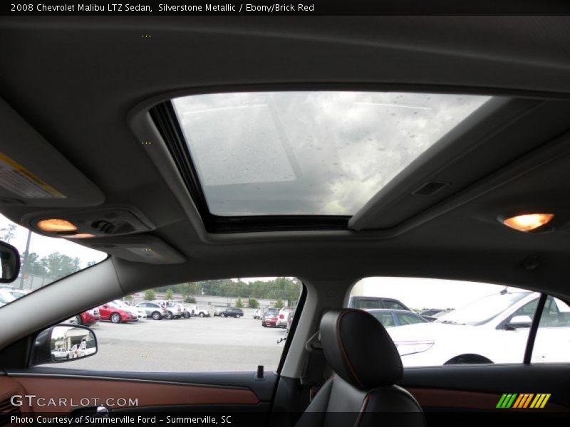 Silverstone Metallic / Ebony/Brick Red 2008 Chevrolet Malibu LTZ Sedan