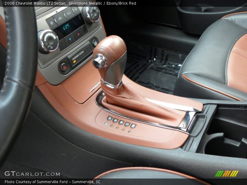 Silverstone Metallic / Ebony/Brick Red 2008 Chevrolet Malibu LTZ Sedan