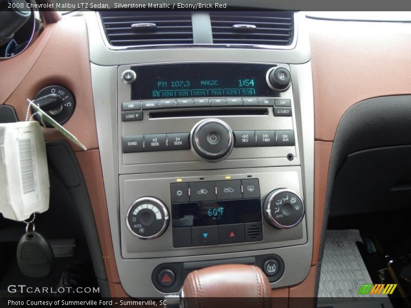 Silverstone Metallic / Ebony/Brick Red 2008 Chevrolet Malibu LTZ Sedan