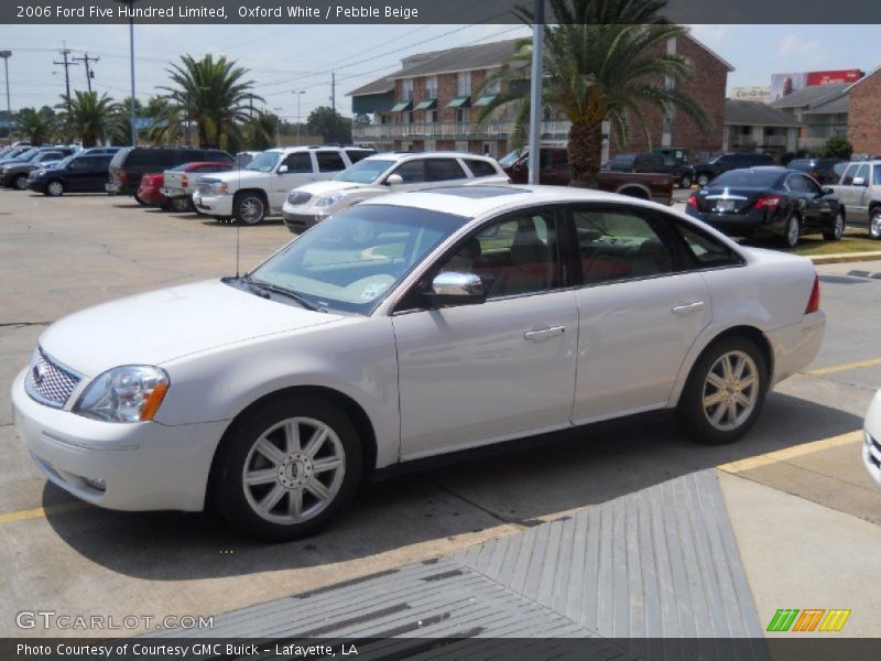 Oxford White / Pebble Beige 2006 Ford Five Hundred Limited