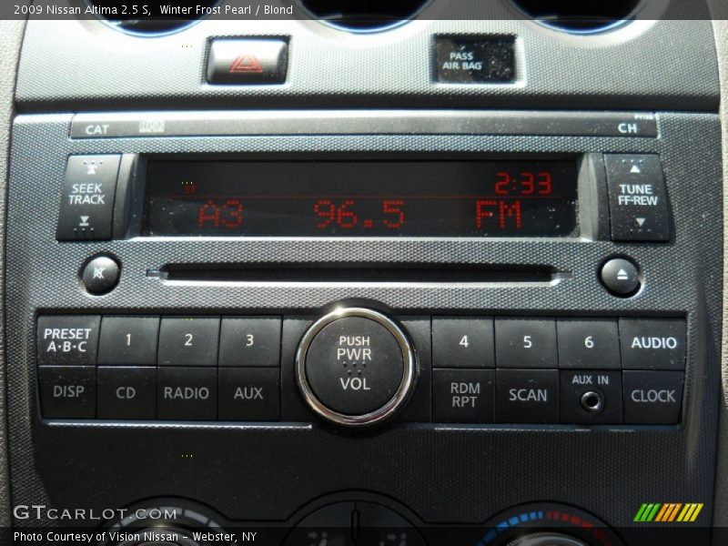 Winter Frost Pearl / Blond 2009 Nissan Altima 2.5 S