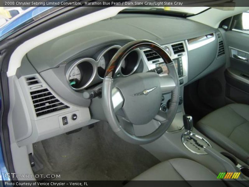 Marathon Blue Pearl / Dark Slate Gray/Light Slate Gray 2008 Chrysler Sebring Limited Convertible