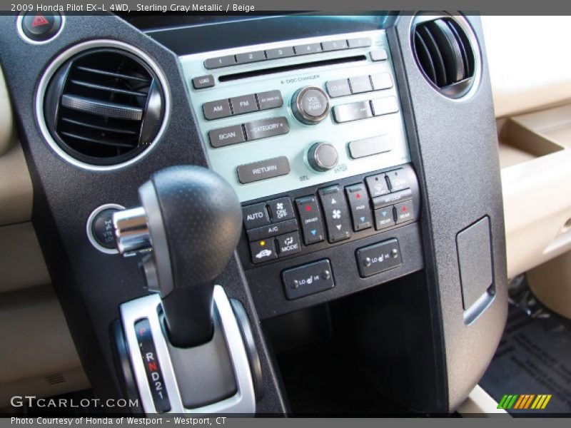 Sterling Gray Metallic / Beige 2009 Honda Pilot EX-L 4WD