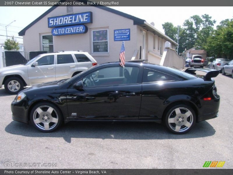 Black / Ebony/Red 2007 Chevrolet Cobalt SS Supercharged Coupe
