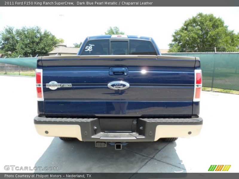 Dark Blue Pearl Metallic / Chaparral Leather 2011 Ford F150 King Ranch SuperCrew