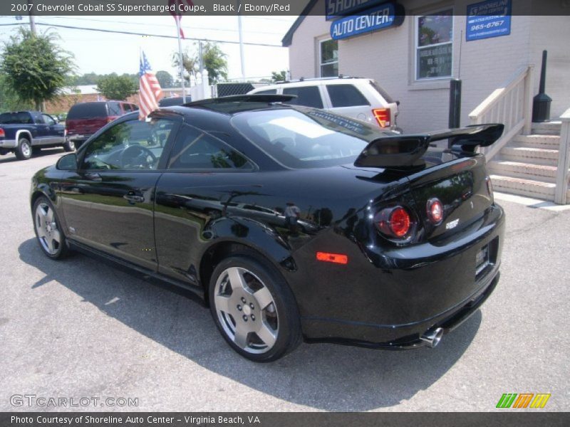 Black / Ebony/Red 2007 Chevrolet Cobalt SS Supercharged Coupe