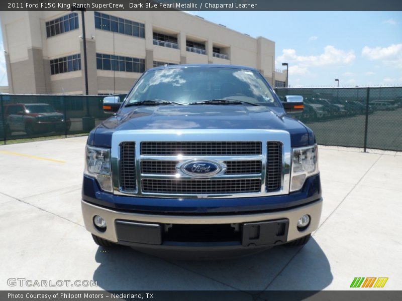 Dark Blue Pearl Metallic / Chaparral Leather 2011 Ford F150 King Ranch SuperCrew