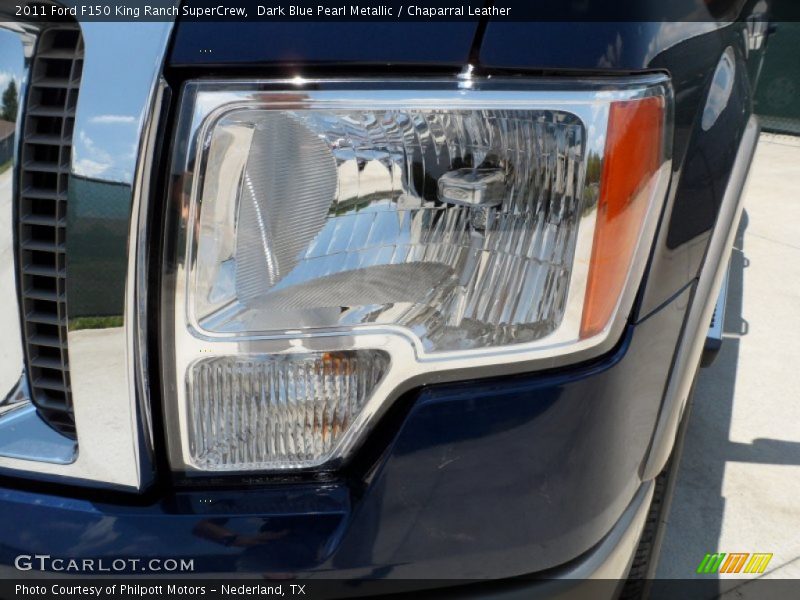 Dark Blue Pearl Metallic / Chaparral Leather 2011 Ford F150 King Ranch SuperCrew