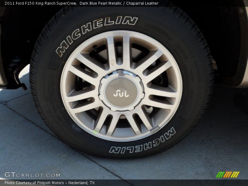Dark Blue Pearl Metallic / Chaparral Leather 2011 Ford F150 King Ranch SuperCrew