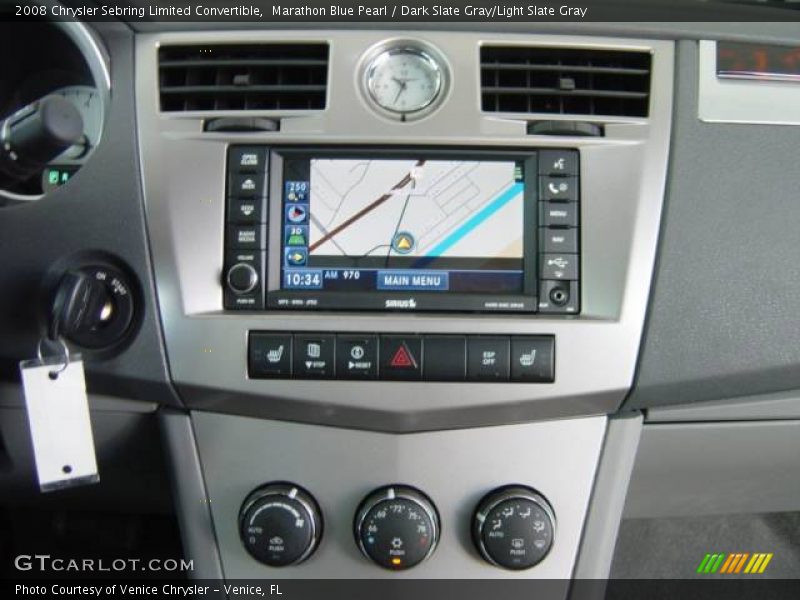 Marathon Blue Pearl / Dark Slate Gray/Light Slate Gray 2008 Chrysler Sebring Limited Convertible
