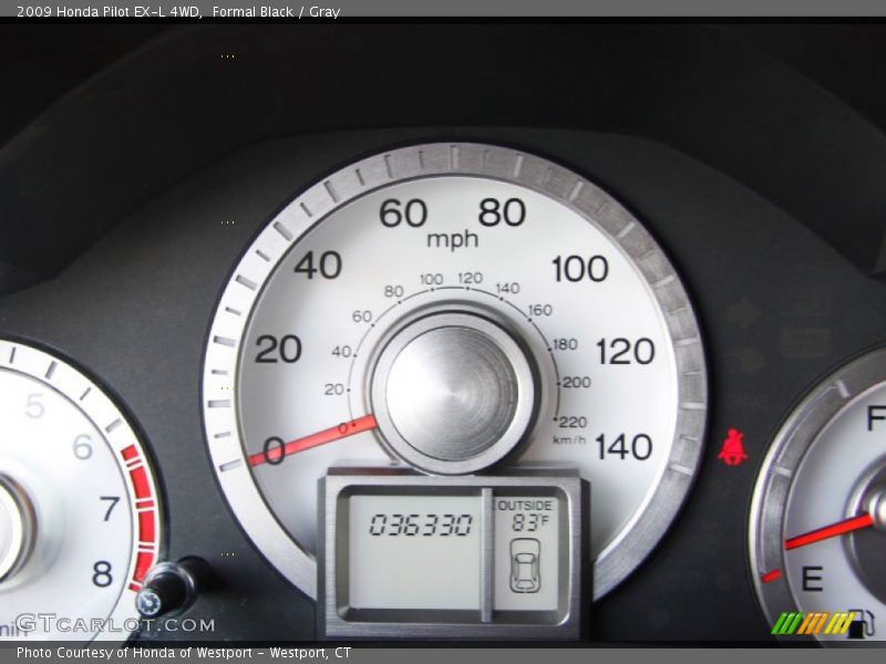 Formal Black / Gray 2009 Honda Pilot EX-L 4WD