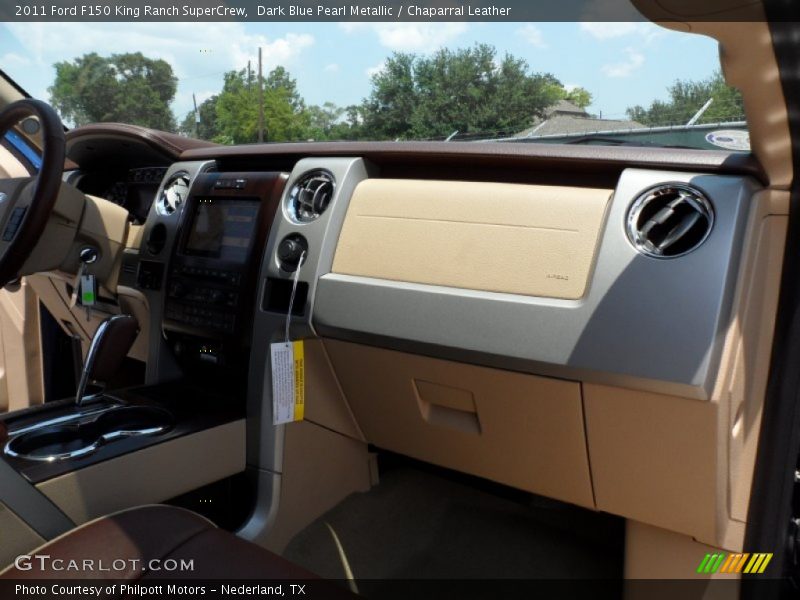 Dark Blue Pearl Metallic / Chaparral Leather 2011 Ford F150 King Ranch SuperCrew