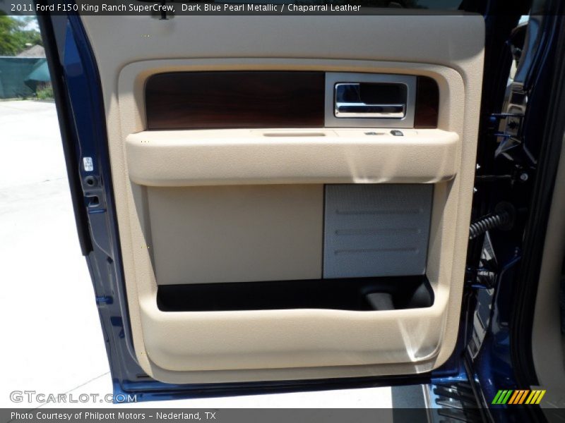 Dark Blue Pearl Metallic / Chaparral Leather 2011 Ford F150 King Ranch SuperCrew