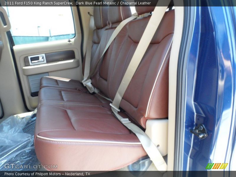Dark Blue Pearl Metallic / Chaparral Leather 2011 Ford F150 King Ranch SuperCrew