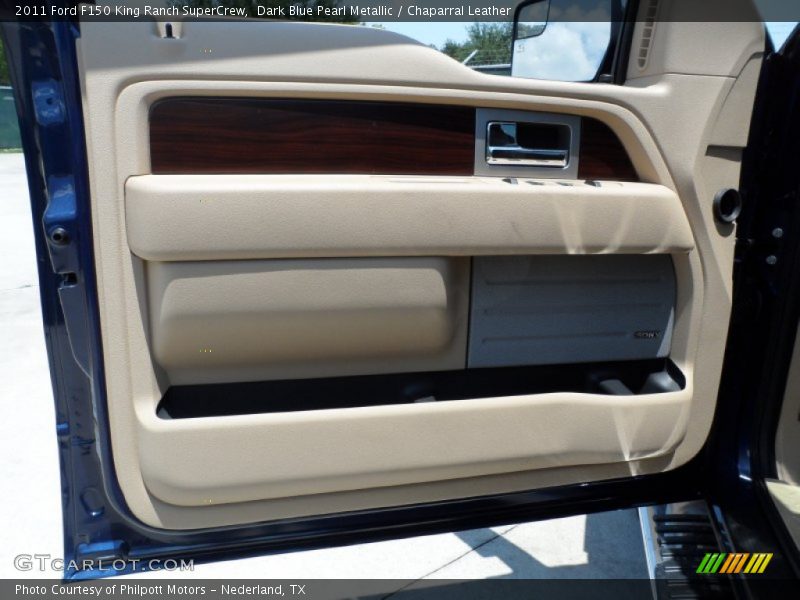 Dark Blue Pearl Metallic / Chaparral Leather 2011 Ford F150 King Ranch SuperCrew