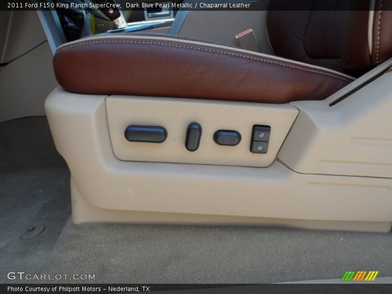 Dark Blue Pearl Metallic / Chaparral Leather 2011 Ford F150 King Ranch SuperCrew