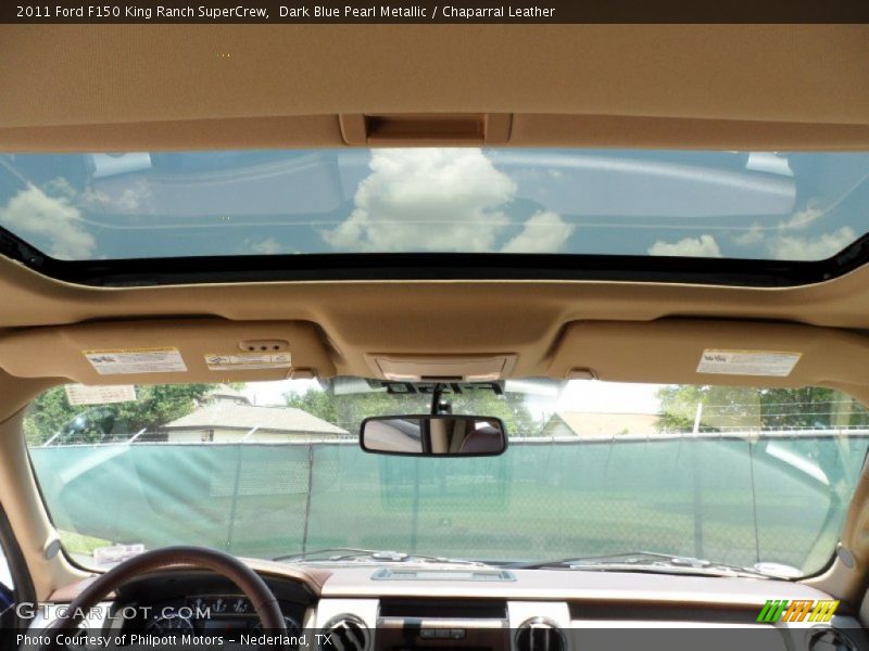 Dark Blue Pearl Metallic / Chaparral Leather 2011 Ford F150 King Ranch SuperCrew