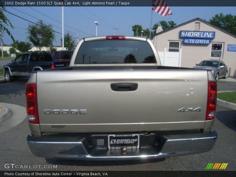 Light Almond Pearl / Taupe 2002 Dodge Ram 1500 SLT Quad Cab 4x4