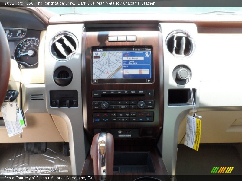 Dark Blue Pearl Metallic / Chaparral Leather 2011 Ford F150 King Ranch SuperCrew