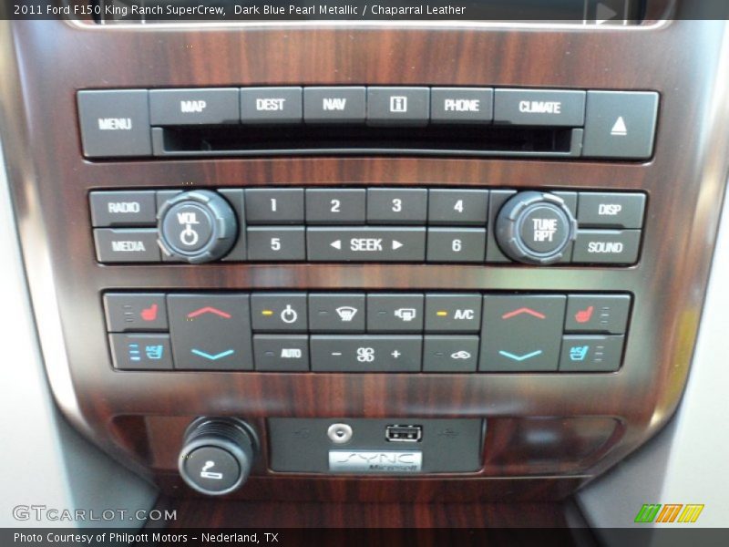 Dark Blue Pearl Metallic / Chaparral Leather 2011 Ford F150 King Ranch SuperCrew