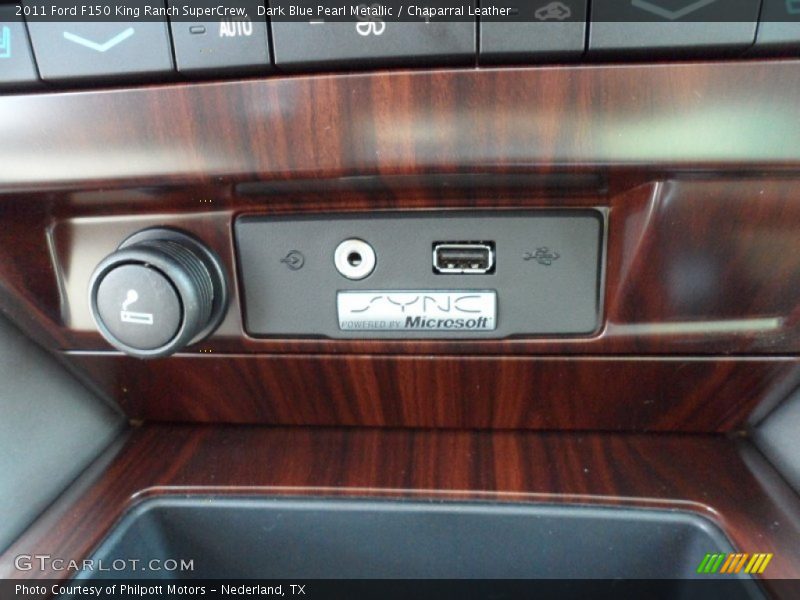 Dark Blue Pearl Metallic / Chaparral Leather 2011 Ford F150 King Ranch SuperCrew