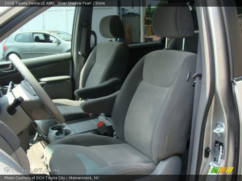 Silver Shadow Pearl / Stone 2008 Toyota Sienna LE AWD