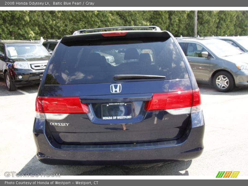 Baltic Blue Pearl / Gray 2008 Honda Odyssey LX