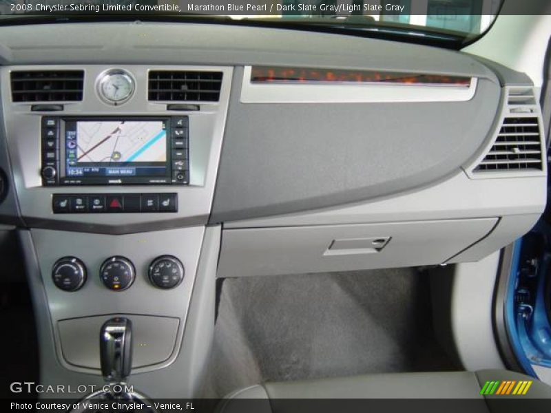 Marathon Blue Pearl / Dark Slate Gray/Light Slate Gray 2008 Chrysler Sebring Limited Convertible