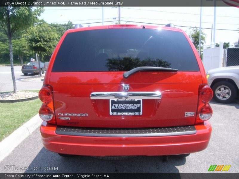 Flame Red / Medium Slate Gray 2004 Dodge Durango Limited 4x4