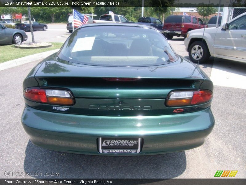 Polo Green Metallic / Beige 1997 Chevrolet Camaro Z28 Coupe