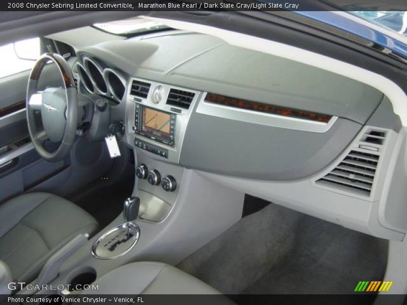 Marathon Blue Pearl / Dark Slate Gray/Light Slate Gray 2008 Chrysler Sebring Limited Convertible