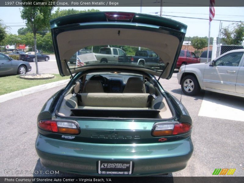 Polo Green Metallic / Beige 1997 Chevrolet Camaro Z28 Coupe