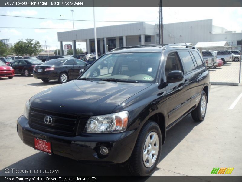 Black / Ivory Beige 2007 Toyota Highlander