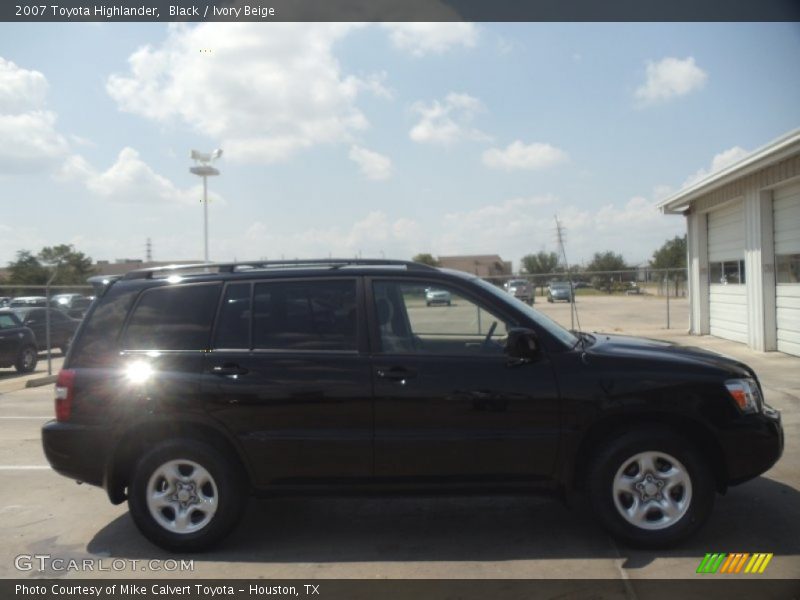 Black / Ivory Beige 2007 Toyota Highlander