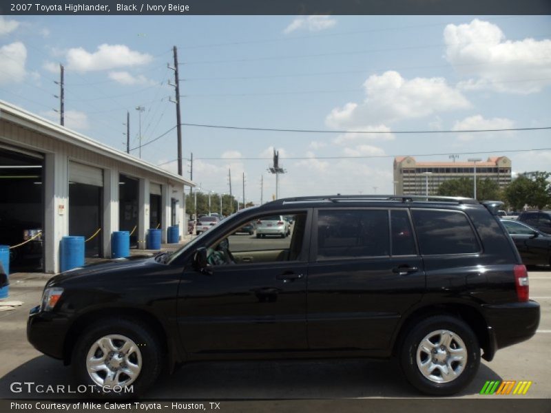 Black / Ivory Beige 2007 Toyota Highlander