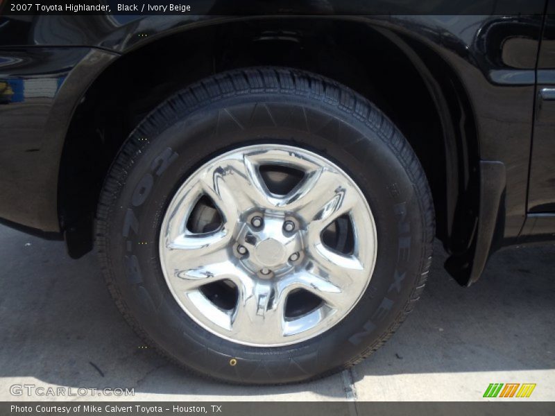 Black / Ivory Beige 2007 Toyota Highlander