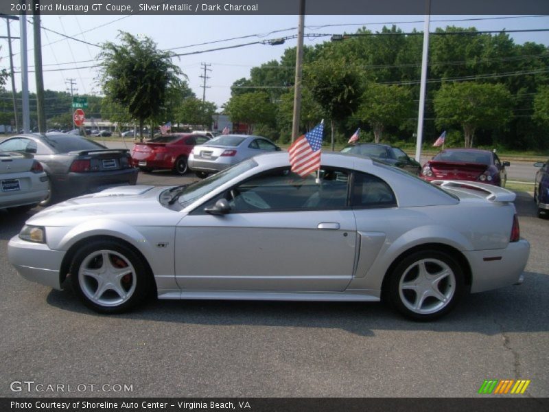 Silver Metallic / Dark Charcoal 2001 Ford Mustang GT Coupe
