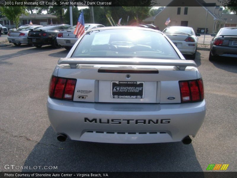 Silver Metallic / Dark Charcoal 2001 Ford Mustang GT Coupe