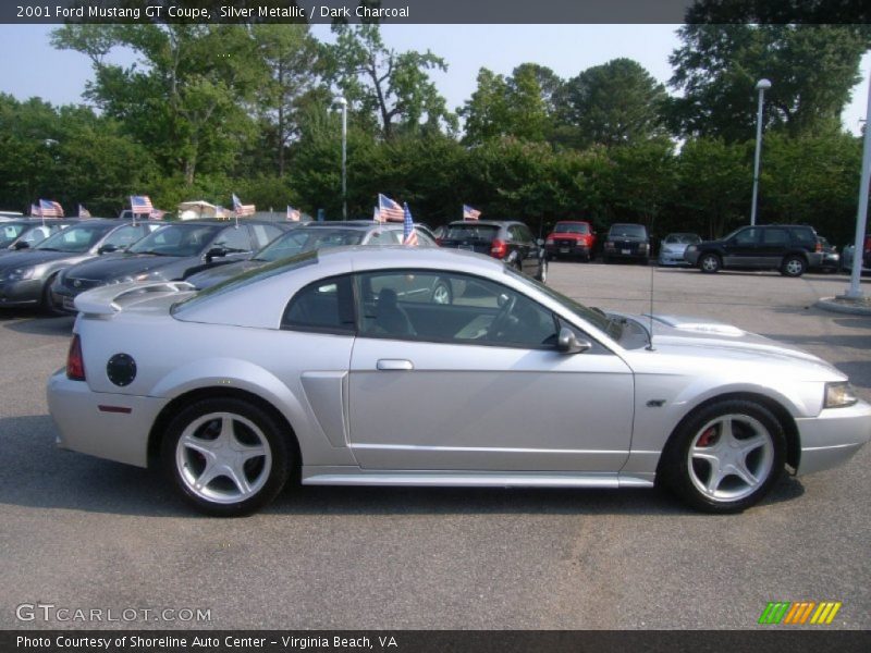 Silver Metallic / Dark Charcoal 2001 Ford Mustang GT Coupe