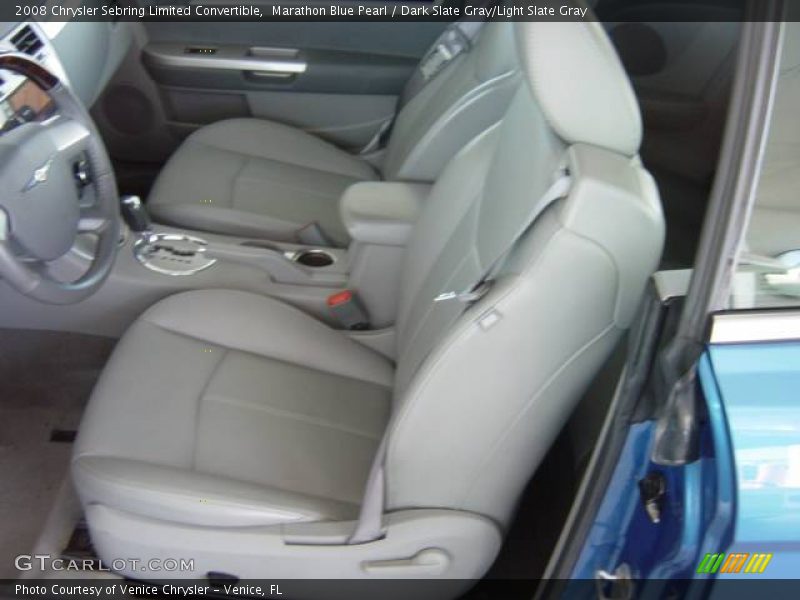 Marathon Blue Pearl / Dark Slate Gray/Light Slate Gray 2008 Chrysler Sebring Limited Convertible