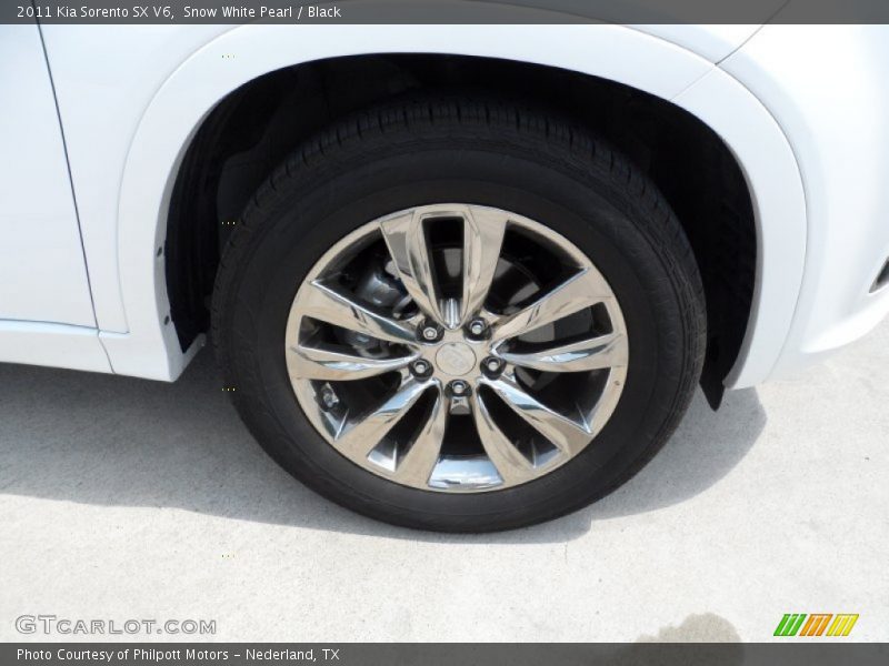 Snow White Pearl / Black 2011 Kia Sorento SX V6