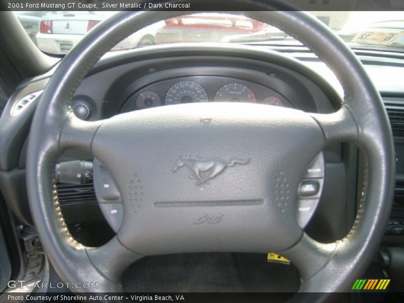 Silver Metallic / Dark Charcoal 2001 Ford Mustang GT Coupe