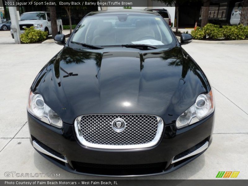 Ebony Black / Barley Beige/Truffle Brown 2011 Jaguar XF Sport Sedan