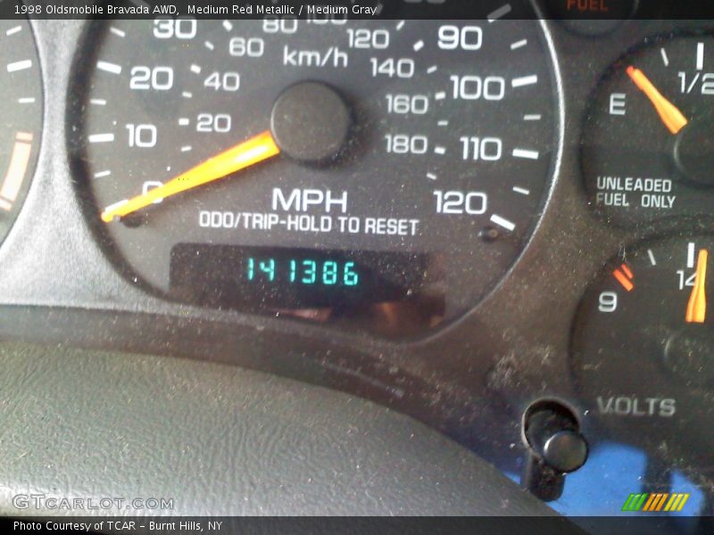 Medium Red Metallic / Medium Gray 1998 Oldsmobile Bravada AWD